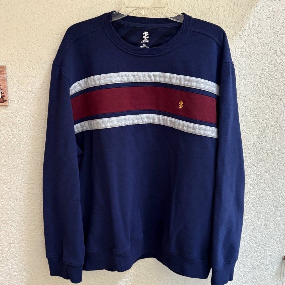 IZOD Performance Crewneck Fleece Pullover Sweatshirt, Size XXL